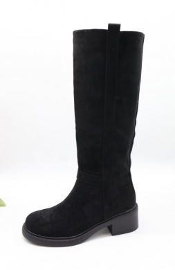 Kozaki damskie na obcasie (36-41) 1D101 BLACK