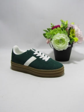 Buty sportowe damskie na płaskim (36-41) DKB9029 GREEN