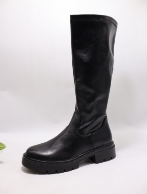 Kozaki damskie na płaskim (36-41) 5828 BLACK