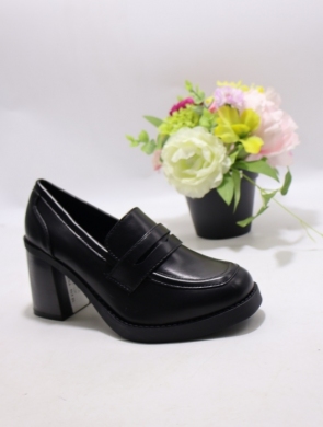 Półbuty damskie na obcasie (36-41) 68269 BLACK