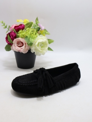 Mokasyny damskie na płaskim (36-41) H8-981 BLACK
