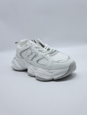 Buty sportowe damskie na płaskim (36-41) 8367-3 WHITE