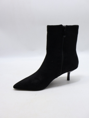 Botki damskie ocieplane na szpilce (36-41) 8-985H BLACK