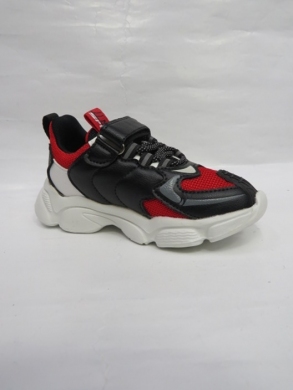 Buty sportowe chłopięce (32-37) L317 BLACK/RED