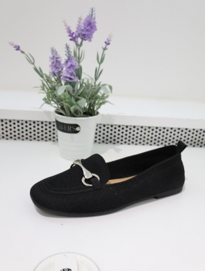 Mokasyny damskie na płaskim (36-41) 1240 BLACK