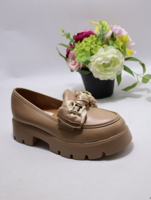 Mokasyny damskie na płaskim (36-41) H8-520 KHAKI