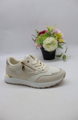 Buty sportowe damskie na płaskim (36-41) 6783 BEIGE