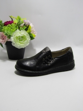 Półbuty damskie na płaskim (36-42) 22T44-1 BLACK