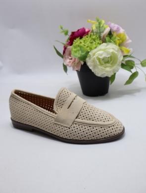 Mokasyny damskie na płaskim (36-41) E122 BEIGE