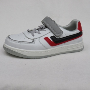 Buty sportowe chłopięce (30-37) L509 WHITE/RED