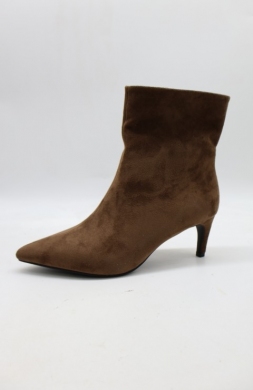 Botki damskie ocieplane na szpilce (36-41) JW266-1 MOCHA