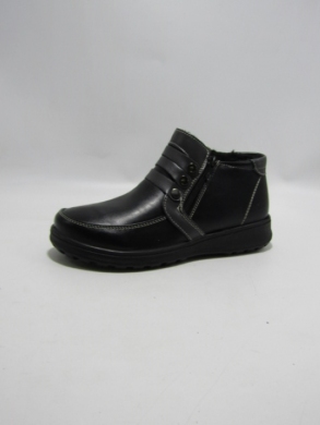Botki damskie ocieplane na płaskim (36-42) 37601-81 BLK/GREY