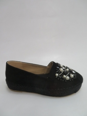 Mokasyny damskie na koturnie (36-41) 5471 BLACK