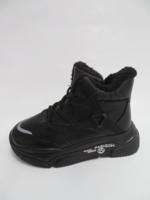Sneakersy damskie ocieplane niskie (37-41) H21 BLACK