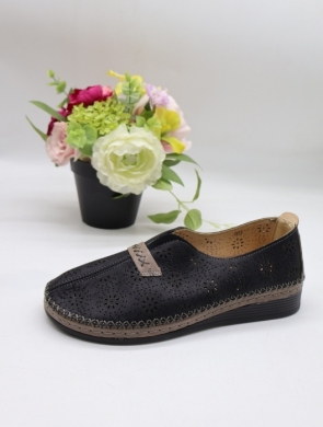 Półbuty damskie na płaskim (36-42) 6773 BLACK