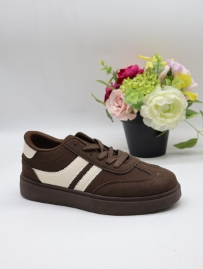 Buty sportowe damskie na płaskim (36-41) K301 BROWN