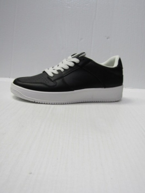 Buty sportowe damskie na płaskim (36-41) 11077-1 BLACK/WHITE