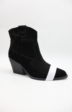 Botki damskie na obcasie (36-41) 5078 BLACK