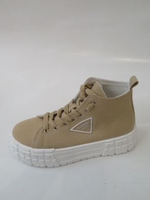 Sneakersy damskie wysokie (36-41) HR-29 KHAKI