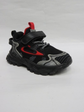 Buty sportowe chłopięce (20-25) E107 BLACK/RED