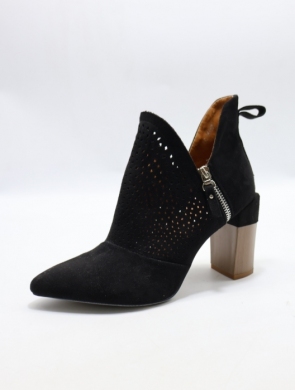 Botki damskie na obcasie (36-41) A8806 BLACK
