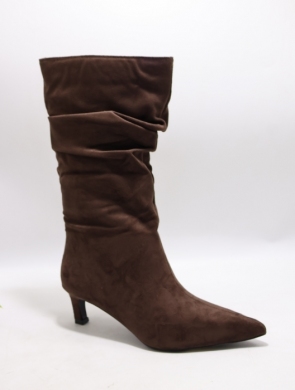 Kozaki damskie na szpilce (36-41) GZ-309 BROWN