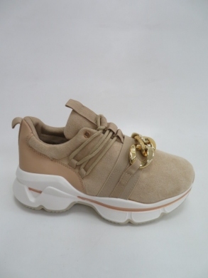 Sneakersy damskie niskie (36-41) 8836 KHAKI