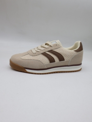 Buty sportowe damskie na płaskim (36-41) 9171 TAUPE