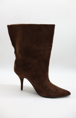 Botki damskie ocieplane na szpilce (36-41) H8-1361A BROWN