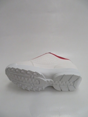 Sneakersy damskie niskie (36-41) A630 WHITE/RED