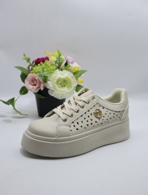 Buty sportowe damskie na płaskim (36-41) LT394-3 BEIGE