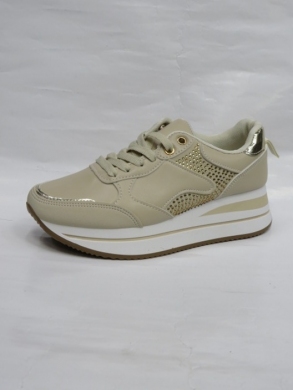 Buty sportowe damskie na płaskim (36-41) XY-179 BEIGE