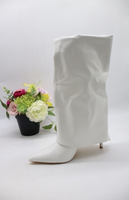 Kozaki damskie na szpilce (36-41) X8436 WHITE