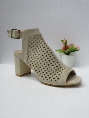 Sandały damskie na obcasie (36-41) LE-510 BEIGE