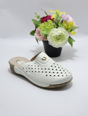 Klapki damskie na koturnie (39-43) DJ6-10 WHITE