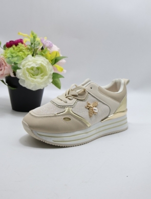 Buty sportowe damskie na płaskim (36-41) LL1903 BEIGE