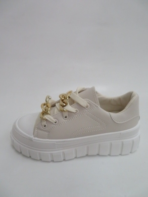 Sneakersy damskie niskie (36-41) VL157 BEIGE