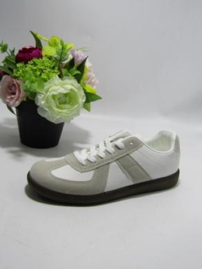 Buty sportowe damskie na płaskim (36-41) B6603 WH/BEIGE