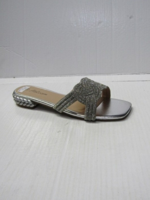 Klapki damskie na płaskim (36-41) WL605 SILVER