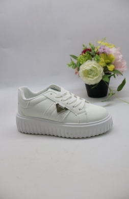 Buty sportowe damskie na płaskim (36-41) EL-035 WHITE