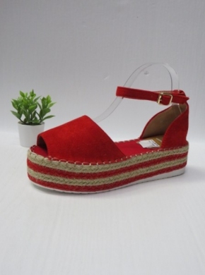 Sandały damskie na koturnie (36-41) BL290 RED