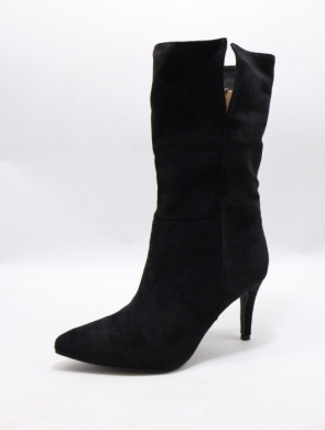Kozaki damskie na szpilce (36-41) 9520A BLACK