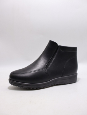 Botki damskie ocieplane na płaskim (37-42) XKAN-10 BLACK