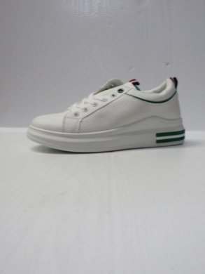 Buty sportowe damskie na płaskim (36-41) BO167 WHITE/GREEN
