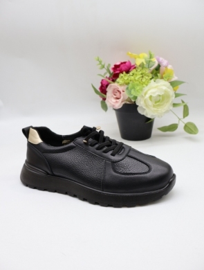 Buty sportowe damskie na płaskim (36-41) BK-615 BLACK