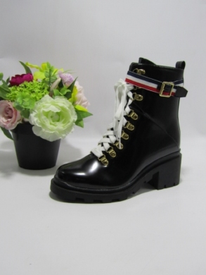 Botki damskie ocieplane na obcasie (36-41) 2019-103 BLACK