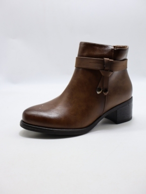 Botki damskie ocieplane na obcasie (36-41) HL61722 CAMEL
