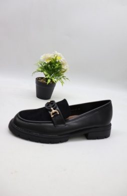 Mokasyny damskie na płaskim (36-41) 333-367 NOIR