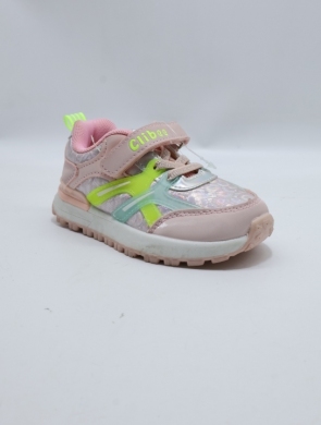 Buty sportowe dziewczęce (21-26) E142 PINK/GREEN