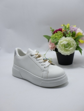 Buty sportowe damskie na płaskim (36-41) 9808 SILVER